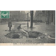 Paris - Inondations de Janvier 1910 - Bld Haussmann